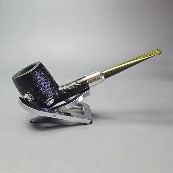 MBSD Briars Timeless Traditions 1 (K) Sandblasted Billiard w/ Silver Handmade Briar Pipe, New - Image 3