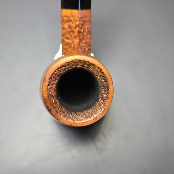 Don Carlos 2 Note Partially Rusticated Bulldog Estate Briar Pipe, Italian Estates - Image 6