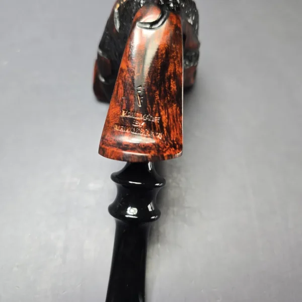 Nording Moss Partially Rusticated Freehand Estate Briar Pipe, Unsmoked - Image 8