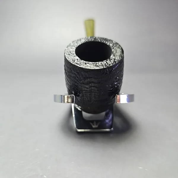 MBSD Briars Timeless Traditions 1 (K) Sandblasted Billiard w/ Silver Handmade Briar Pipe, New - Image 5