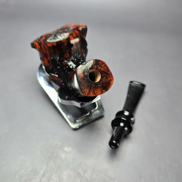 Nording Moss Partially Rusticated Freehand Estate Briar Pipe, Unsmoked - Image 11