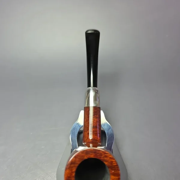 MBSD Briars Timeless Traditions 1 Smooth Billiard w/ Silver Handmade Briar Pipe, New - Image 7