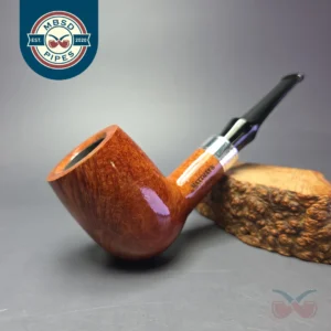 Rattray's Coloss Light Smooth Billiard w/ Chrome Estate Briar Pipe, Unsmoked, 9mm