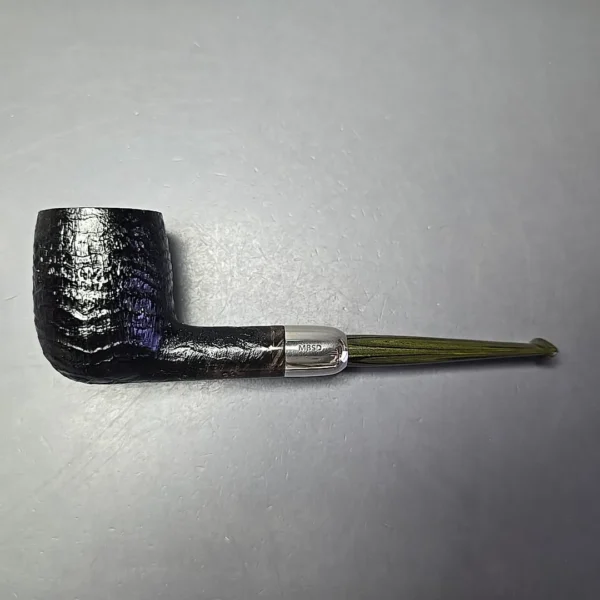 MBSD Briars Timeless Traditions 1 (K) Sandblasted Billiard w/ Silver Handmade Briar Pipe, New - Image 11