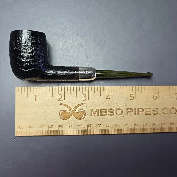 MBSD Briars Timeless Traditions 1 (K) Sandblasted Billiard w/ Silver Handmade Briar Pipe, New - Image 12