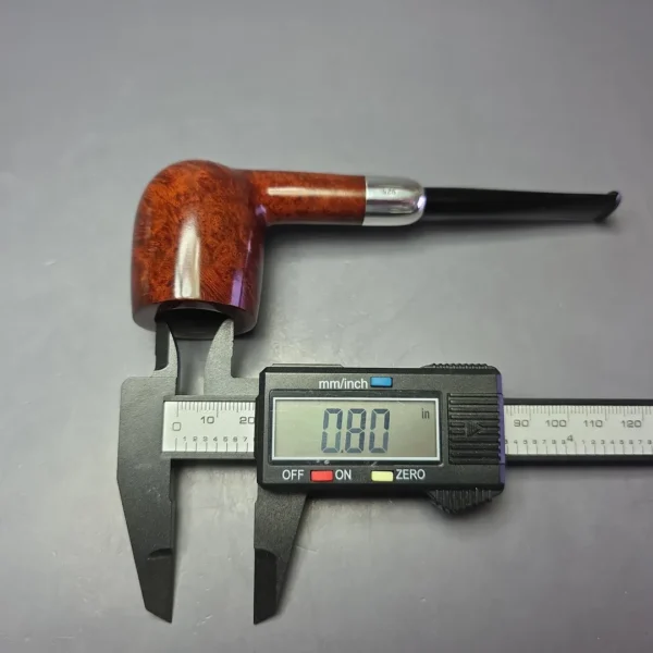 MBSD Briars Timeless Traditions 1 Smooth Billiard w/ Silver Handmade Briar Pipe, New - Image 10