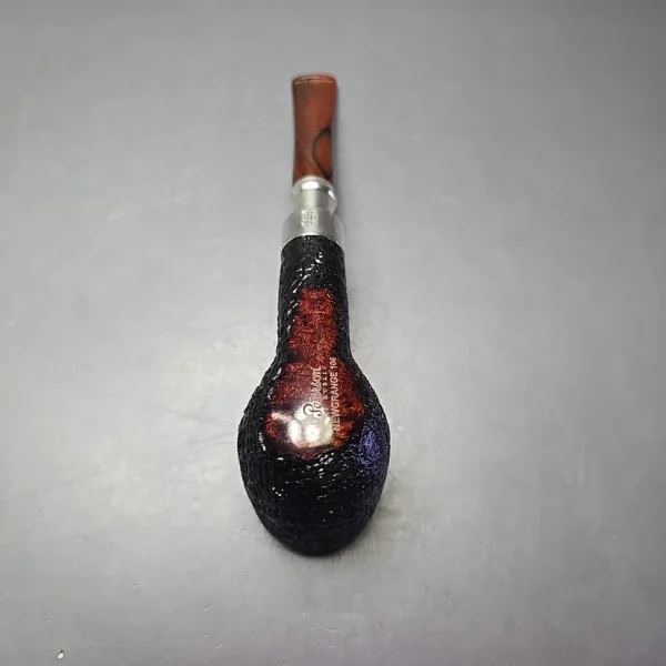 Peterson Newgrange Spigot 106 Partially Sandblasted Pot Estate Briar Pipe, Irish Estates - Image 8