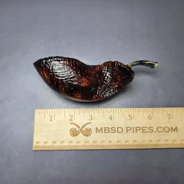 Peder Jeppesen Ida Grade 3 XL Sandblasted Freehand Estate Briar Pipe, Danish Estates - Image 4