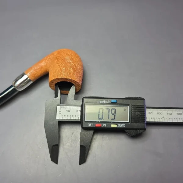 MBSD Briars Timeless Traditions 2 Sandblasted Bent Billiard w/ Silver Handmade Briar Pipe, New - Image 11