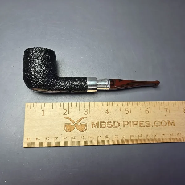 Peterson Newgrange Spigot 106 Partially Sandblasted Pot Estate Briar Pipe, Irish Estates - Image 10