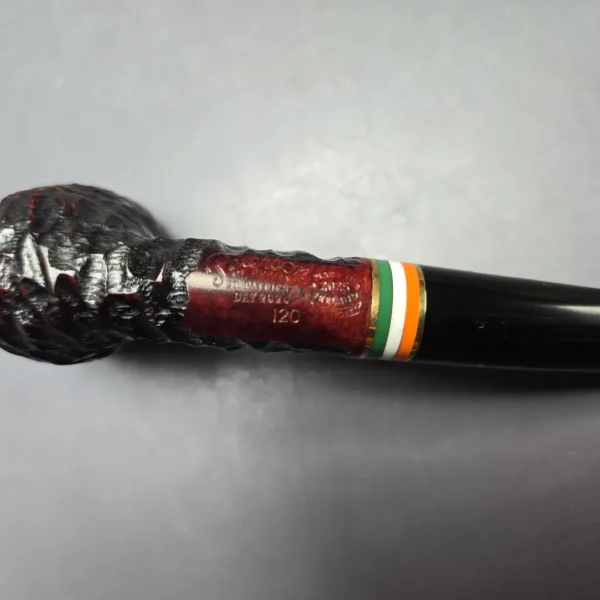 Peterson 2026 St. Patrick's Day 120 Rusticated Dublin Briar Pipe, New - Image 12