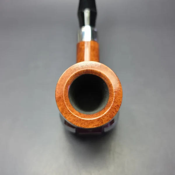 Rattray's Coloss Light Smooth Billiard w/ Chrome Estate Briar Pipe, Unsmoked, 9mm - Image 7