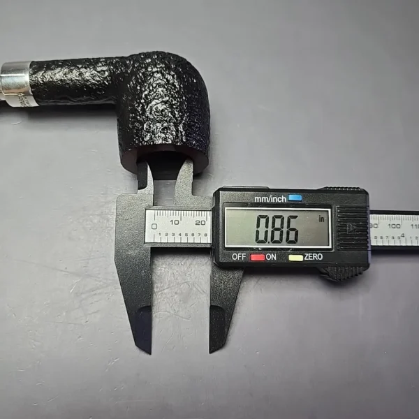 Peterson Newgrange Spigot 106 Partially Sandblasted Pot Estate Briar Pipe, Irish Estates - Image 11