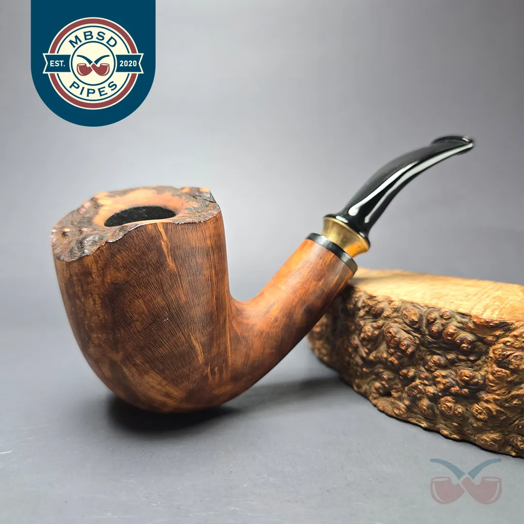 4th Generation by Nording Frihand Matte Brown B Smooth Freehand Estate Briar Pipe, Unsmoked