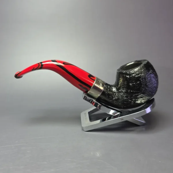 Peterson Dracula 03 Sandblasted Apple Estate Briar Pipe, Italian Estates - Image 4