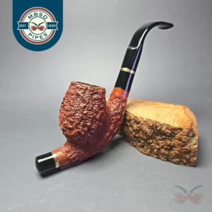 Mauro Armellini Direttore XL Rusticated Cavalier Estate Briar Pipe, Italian Estates