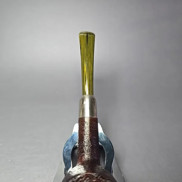 MBSD Briars Timeless Traditions 1 Sandblasted Billiard w/ Silver Handmade Briar Pipe, New - Image 6