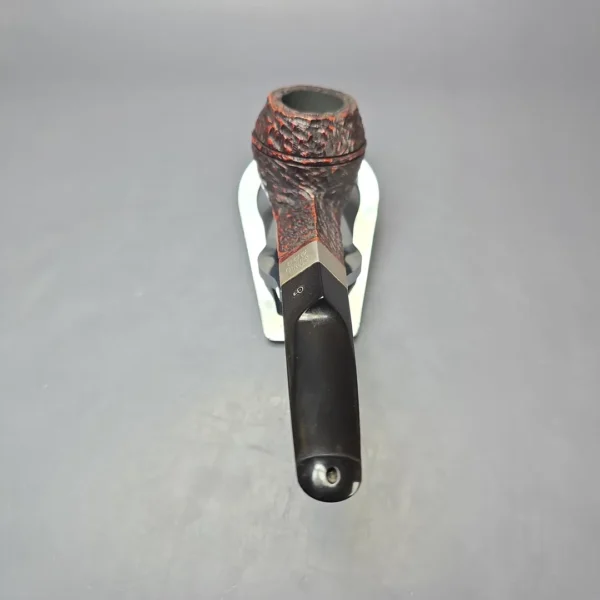 Peterson 2004 Donegal Rocky 150 Silver Mounted Rusticated Bulldog Estate Briar Pipe, Irish Estates - Image 5