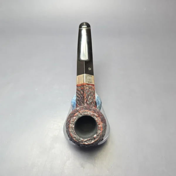 Peterson 2004 Donegal Rocky 150 Silver Mounted Rusticated Bulldog Estate Briar Pipe, Irish Estates - Image 6
