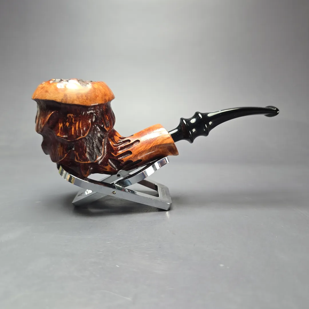 Nording Spruce Cone Partially Rusticated Freehand Estate Briar Pipe, Unsmoked - Image 2