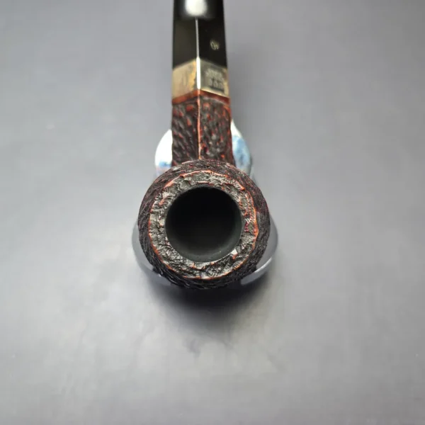 Peterson 2004 Donegal Rocky 150 Silver Mounted Rusticated Bulldog Estate Briar Pipe, Irish Estates - Image 7