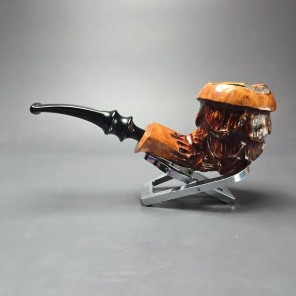 Nording Spruce Cone Partially Rusticated Freehand Estate Briar Pipe, Unsmoked - Image 4