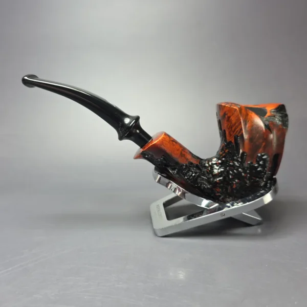 Nording Rustic Partially Rusticated Freehand Estate Briar Pipe, Unsmoked - Image 4