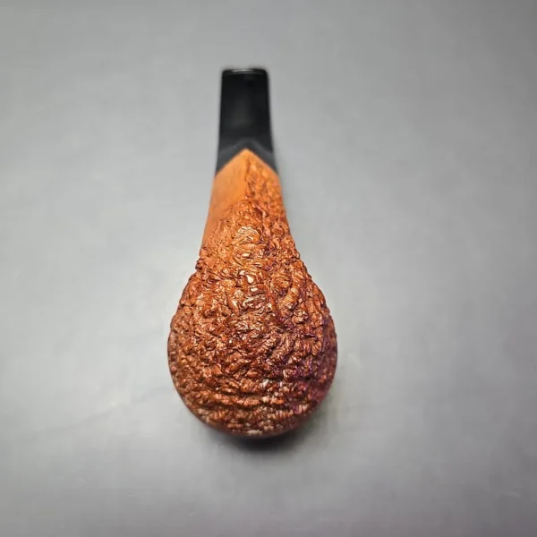 Don Carlos 2 Note Partially Rusticated Bulldog Estate Briar Pipe, Italian Estates - Image 8