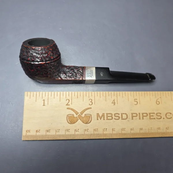 Peterson 2004 Donegal Rocky 150 Silver Mounted Rusticated Bulldog Estate Briar Pipe, Irish Estates - Image 10