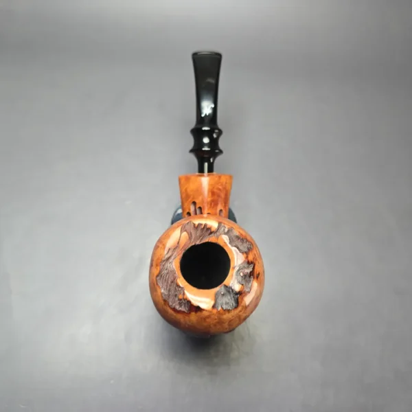 Nording Spruce Cone Partially Rusticated Freehand Estate Briar Pipe, Unsmoked - Image 6