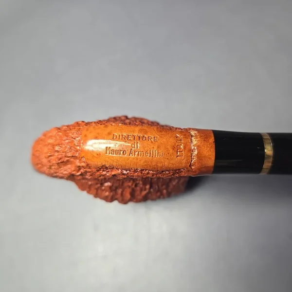 Mauro Armellini Direttore XL Rusticated Cavalier Estate Briar Pipe, Italian Estates - Image 8