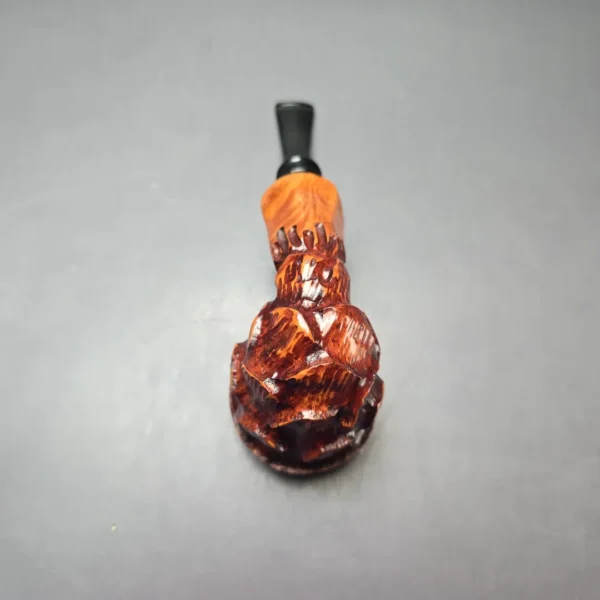 Nording Spruce Cone Partially Rusticated Freehand Estate Briar Pipe, Unsmoked - Image 8