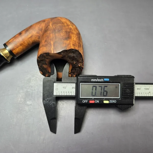 4th Generation by Nording Frihand Matte Brown B Smooth Freehand Estate Briar Pipe, Unsmoked - Image 10