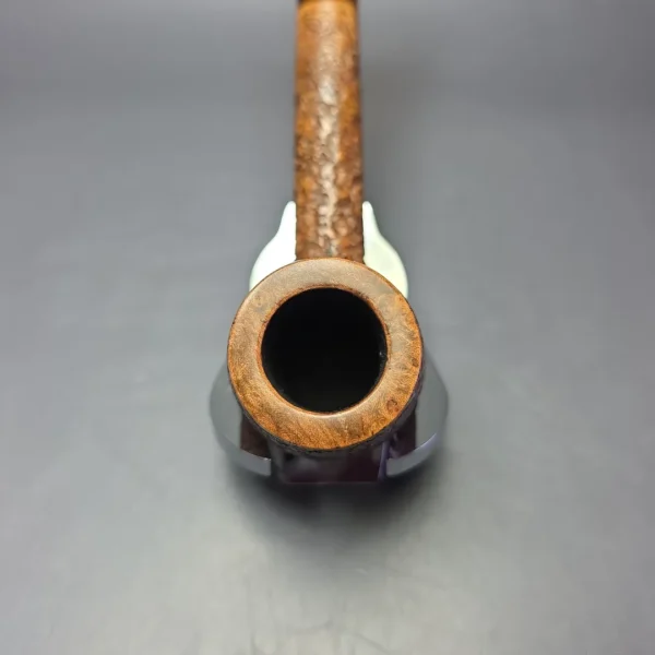 Mark Tinsky Partially Rusticated Lumberman Estate Briar Pipe, American Estates - Image 6