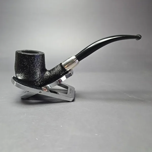 MBSD Briars Timeless Traditions 2 Sandblasted Bent Billiard with Silver (New) - Image 3