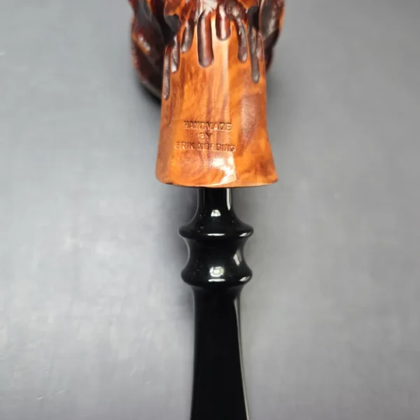 Nording Spruce Cone Partially Rusticated Freehand Estate Briar Pipe, Unsmoked - Image 9