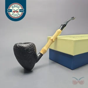 MBSD Briars Modern Masters 1 Sandblasted Peewit w/ Bamboo Handmade Briar Pipe, New