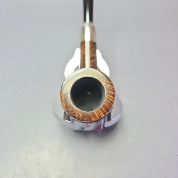 MBSD Briars Timeless Traditions 1 Smooth Billiard w/ Silver Handmade Briar Pipe, New - Image 6