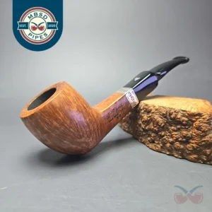 Viprati 2 Clover Smooth Acorn Sitter w/ Silver Estate Briar Pipe, Italian Estates