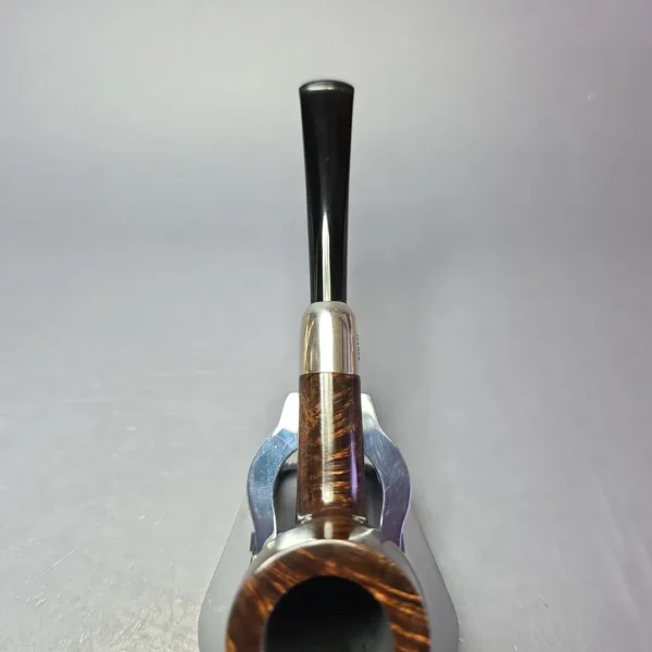 MBSD Briars Timeless Traditions 1 Smooth Billiard w/ Silver Handmade Briar Pipe, New - Image 7
