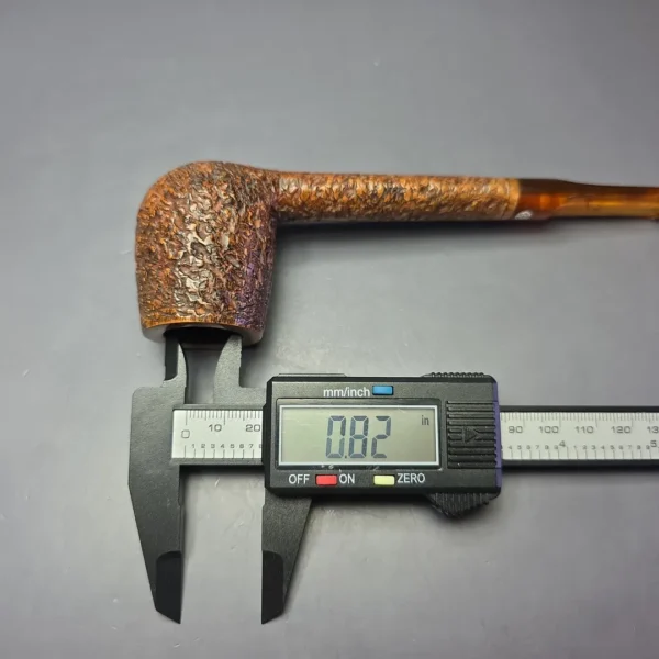Mark Tinsky Partially Rusticated Lumberman Estate Briar Pipe, American Estates - Image 11