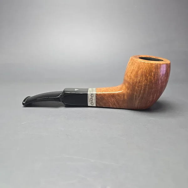 Viprati 2 Clover Smooth Acorn Sitter w/ Silver Estate Briar Pipe, Italian Estates - Image 4