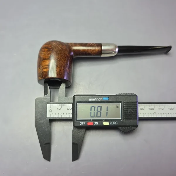 MBSD Briars Timeless Traditions 1 Smooth Billiard w/ Silver Handmade Briar Pipe, New - Image 10