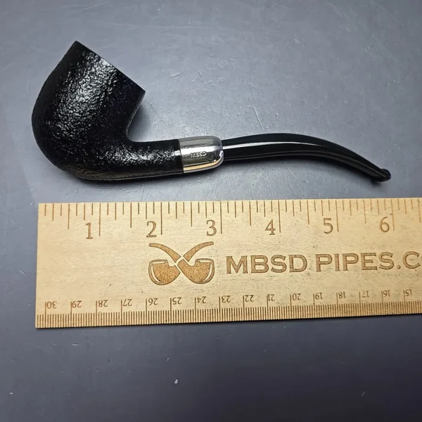 MBSD Briars Timeless Traditions 2 Sandblasted Bent Billiard with Silver (New) - Image 9
