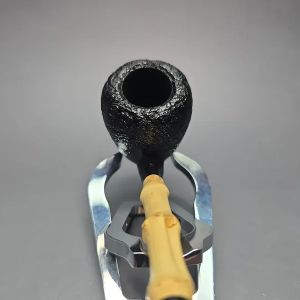 MBSD Briars Modern Masters 1 Sandblasted Peewit w/ Bamboo Handmade Briar Pipe, New - Image 6