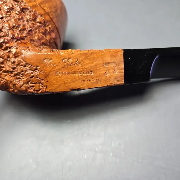 Don Carlos 2 Note Partially Rusticated Bulldog Estate Briar Pipe, Italian Estates - Image 9