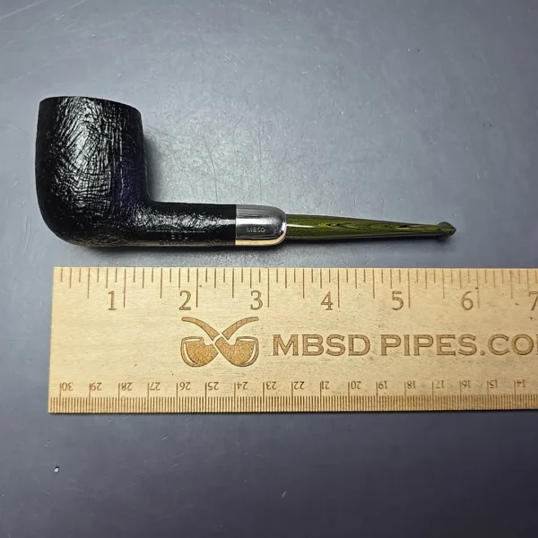 MBSD Briars Timeless Traditions 1 Sandblasted Billiard w/ Silver Handmade Briar Pipe, New - Image 13