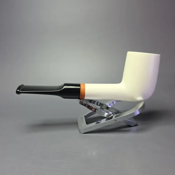 MBSD Meerschaum Deluxe Smooth Billiard Block Meerschaum Pipe, Briars-Mortise - Image 4