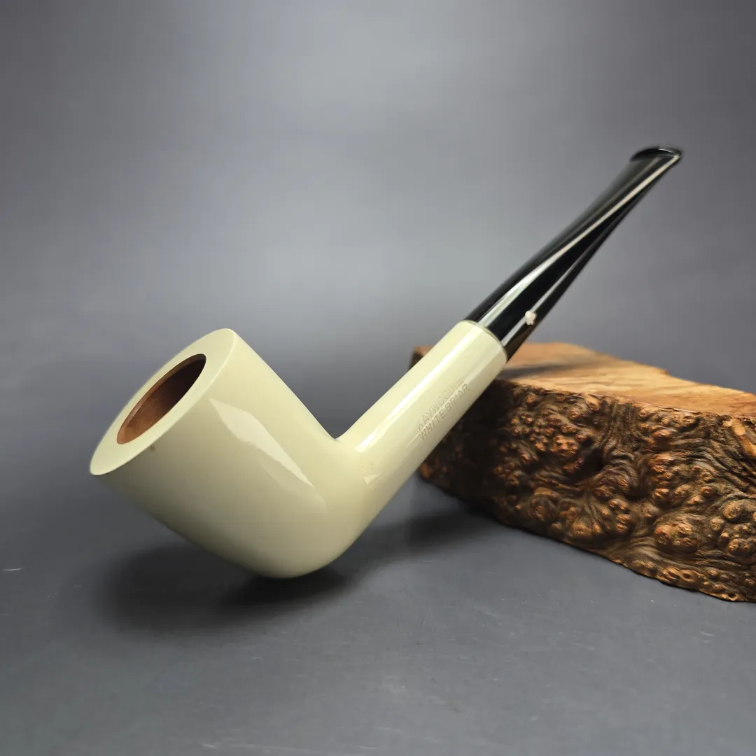 Kaywoodie White Briar 13 Smooth Large Dublin Estate Briar Pipe, Unsmoked - Image 2