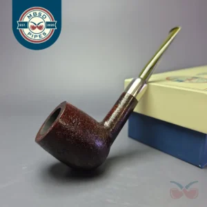 MBSD Briars Timeless Traditions 1 Sandblasted Billiard w/ Silver Handmade Briar Pipe, New